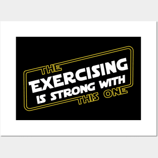 Strong Exercising Posters and Art